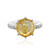Bague en argent et Citrine