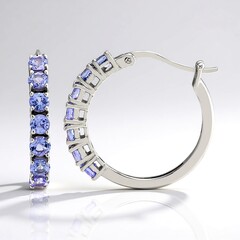 Orecchini in argento con Tanzanite