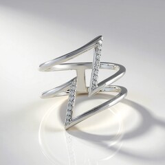 Anello in argento con Diamante I2 (H) (de Melo Essence)