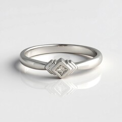 Anello in argento con Diamante Cioccolato I2
