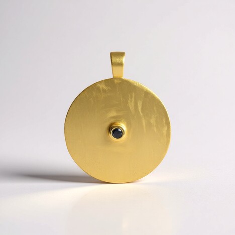 Pendentif en laiton et Diamant bleu I3 (Juwelo Style)