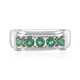 Anello in argento con Apatite Verde