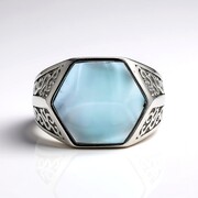 Larimar Silver Ring