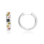 Gouden oorbellen met indigolieten (CUSTODANA)