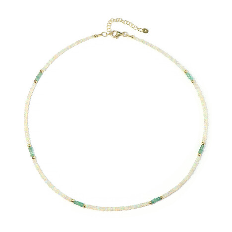 Edelstein-Silberhalskette