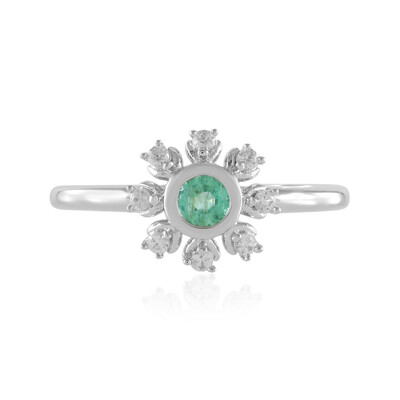 Anello in argento con Smeraldo Russo