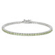 Zilveren armband met peridoots