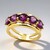 Anello in oro con Granato Magenta (de Melo)