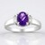 Anello in argento con Ametista Zambiana
