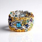 Bague en argent et Péridot (Gems en Vogue)