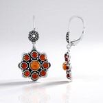 Orecchini in argento con Conchiglia di Ostrica Spinosa Arancione (Desert Chic)