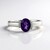 Anello in argento con Ametista