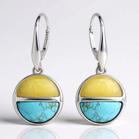 Orecchini in argento con Turchese (dagen)