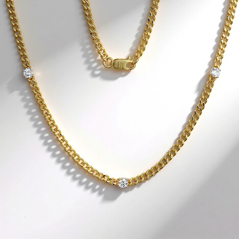 Collana in argento con Zircone (Adela Silber)