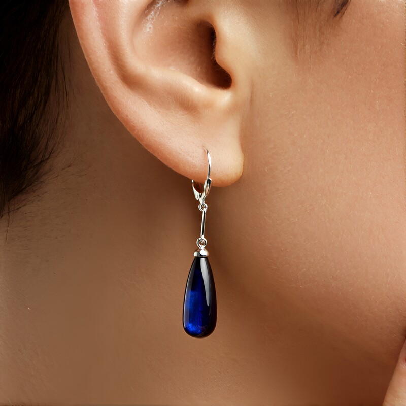 Pendientes en plata con Labradorita (MONOSONO COLLECTION)