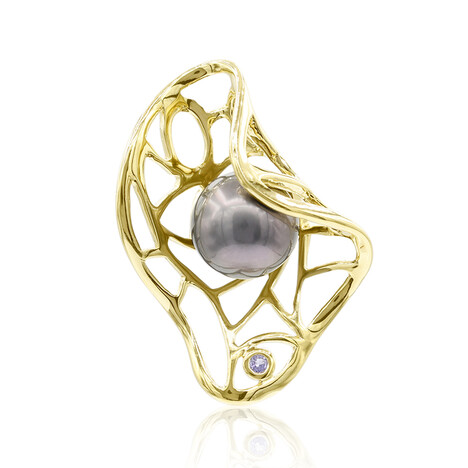 Tahitiperlen-Silberanhänger (TPC)