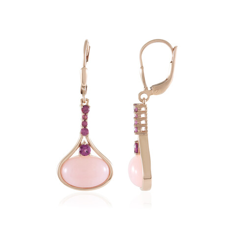 Pink Opal Silver Earrings (KM by Juwelo)