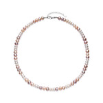 Collana in argento con Perla d'Acqua Dolce Rosa