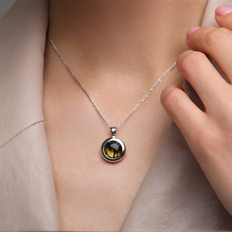 Labradorit-Silberanhänger