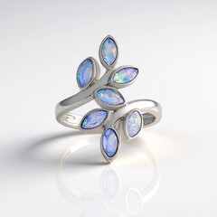 Anello in argento con Opale di Welo