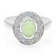 Anello in argento con Crisoprasio Imperiale