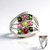 Anello in argento con Tormalina Rosa Brasiliana (Pallanova)
