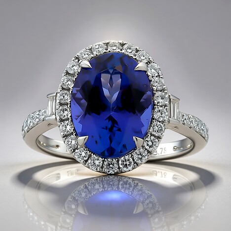 Anello in oro con Tanzanite AAA (CIRARI)