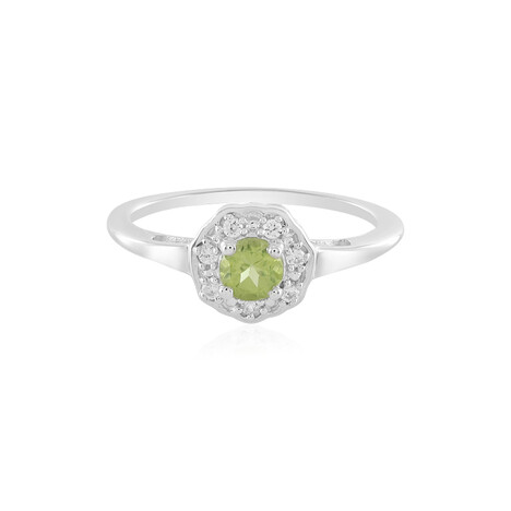 Anillo en plata con Peridoto