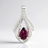 Roshoite Garnet Silver Pendant (Pallanova)