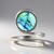 Anello in argento con Azzurrite (MONOSONO COLLECTION)