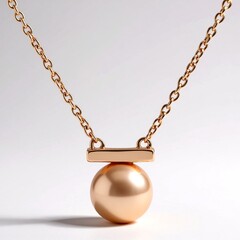 Collana in argento con Perla Ming Porpora