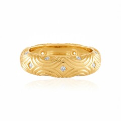Anillo en plata con Diamante I3 champán (de Melo Essence)