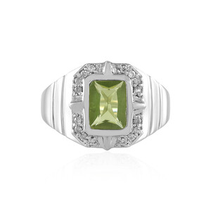Anillo en plata con Peridoto