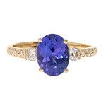 Anello in oro con Tanzanite AAA (CIRARI)