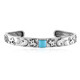 Bracelet en argent et Turquoise Sleeping Beauty (Desert Chic)