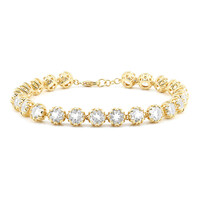 Bracciale in argento con Topazio Bianco