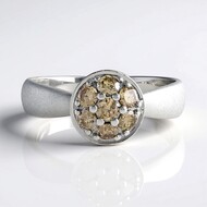 Gouden ring met een I2 Champagne Diamant (de Melo Gold)