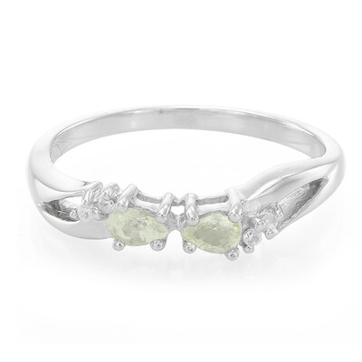 Bague en argent et Tourmaline cuprifère