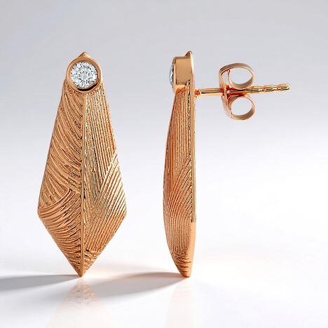 Orecchini in argento con Zircone (MONOSONO COLLECTION)