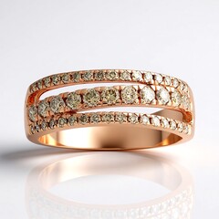 Anello in oro con Diamante Rose de France SI1 di Argyle