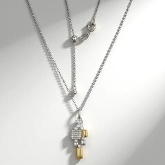 Collana in argento con Topazio Bianco (Adela Silber)