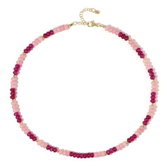 Quarz-Silberhalskette (Riya)