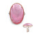 Pinkfarbene Mabe-Perlen-Silberring (Gems en Vogue)