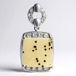 Ciondolo in argento con Agata Glitter