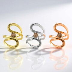 Anello in argento con Diamante Rose de France SI1 di Argyle