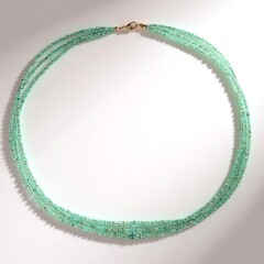 Collana in oro con Smeraldo Colombiano