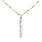 Collana in argento con Perla Keshi (TPC)