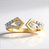Anello in oro con Diamante VVS1 (G) (Annette)