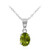 Collana in argento con Peridoto della Birmania