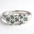 Anello da uomo placcato in platino con Diamante Fancy